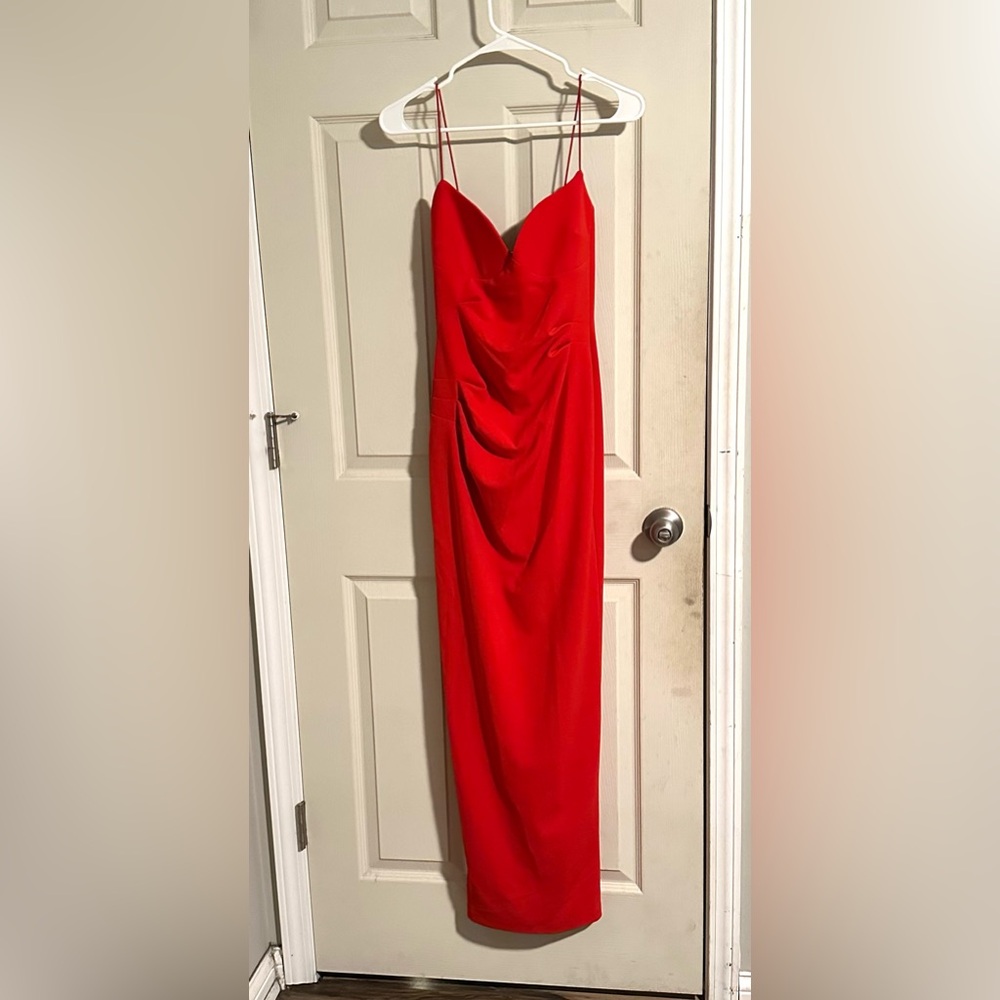 Nookie Affinity Red Bodycon Maxi Dress NWOT - Picture 5 of 12
